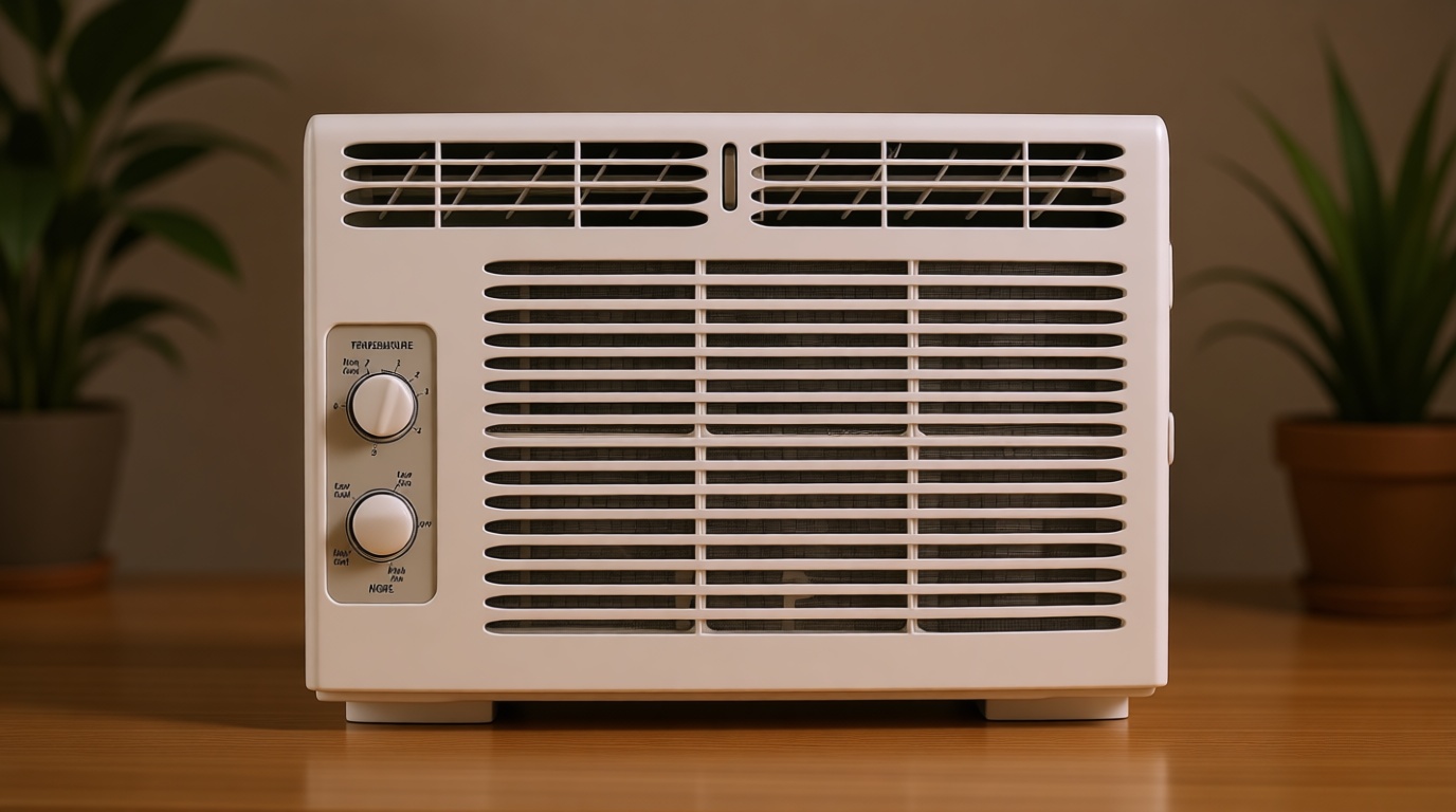 Frigidaire 5,000 BTU Window-Mounted Air Conditioner, Cools Up to 150 Sq. Ft., Quiet Operation, Effortless Temperature Control, 2 Fan Speeds, Auto Restart, White