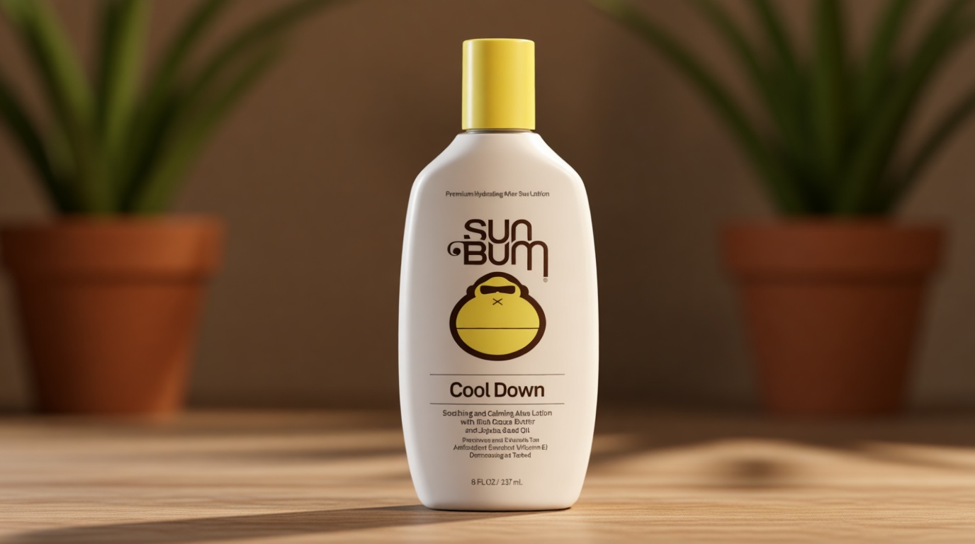 Sun Bum Cool Down Aloe Vera Lotion - Vegan After Sun Care with Cocoa Butter to Soothe and Hydrate Sunburn - 8 oz