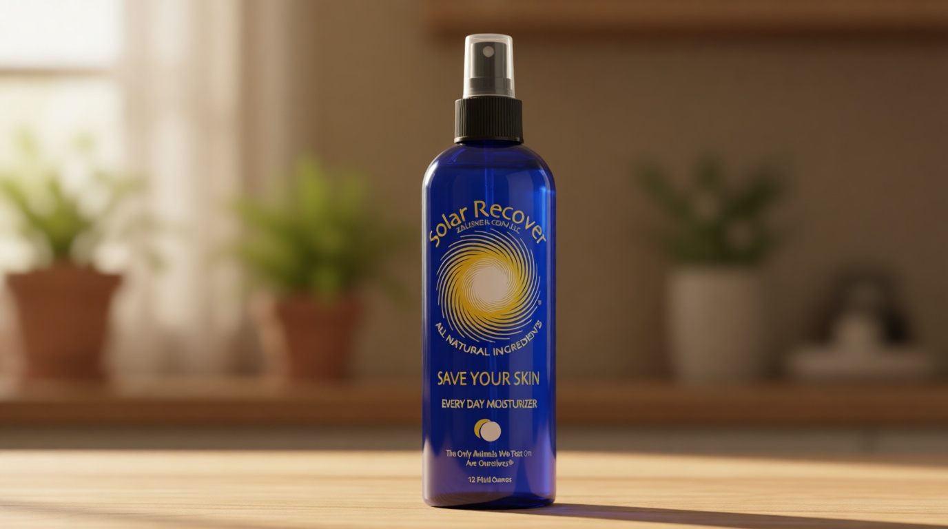 Solar Recover After Sun Moisturizing Spray (12 Ounce) - Hydrating Facial and Body Mist - 2460 Sprays of Sunburn Relief With Vitamin E and Calendula - Lotion Delivered in Water - Made in the USA