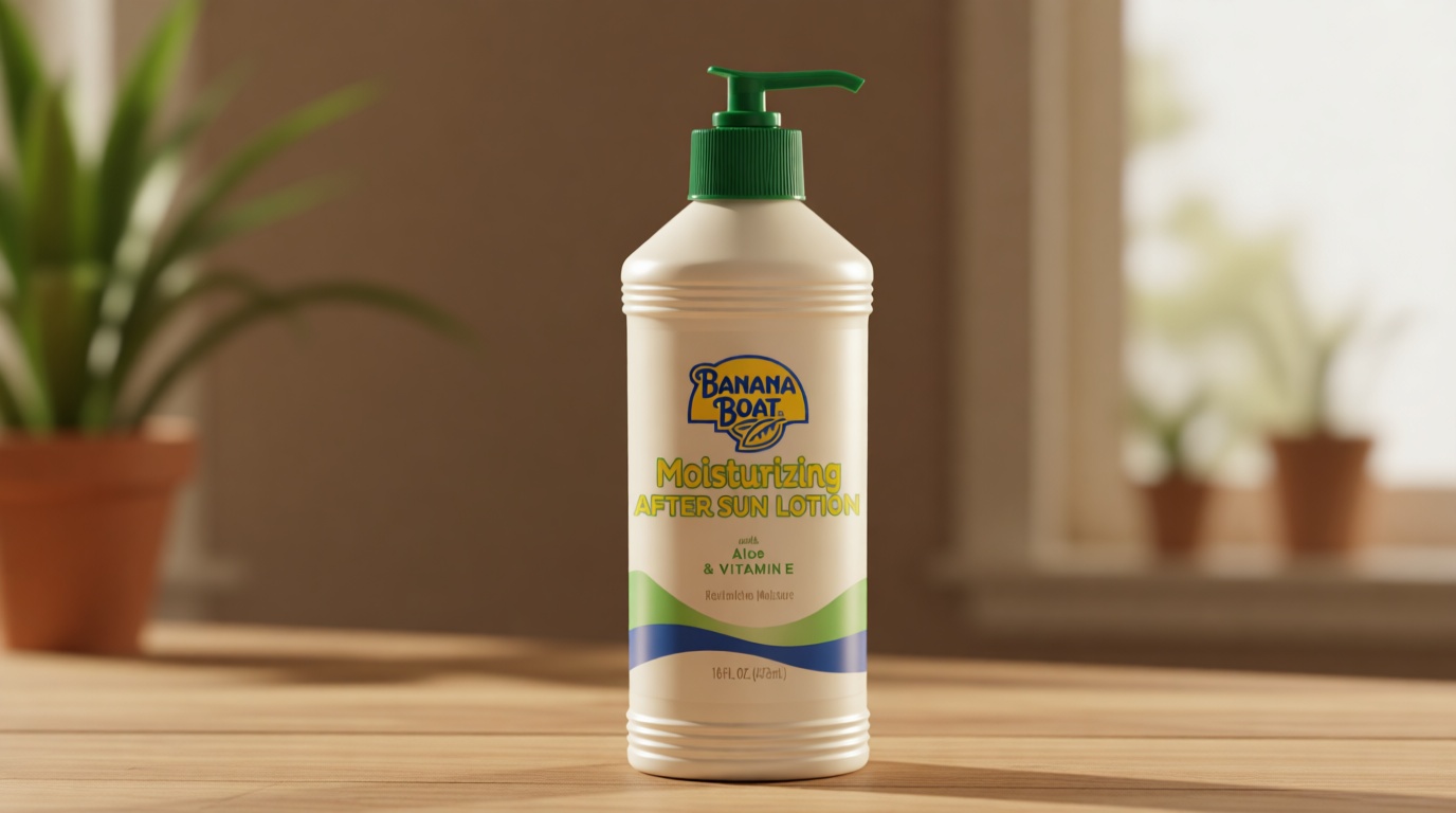 Banana Boat Moisturizing After Sun Lotion with Aloe and Vitamin E, 16Fl Oz, After Sun Care, Banana Boat After Sun Lotion, Sunburn Relief, 16Fl Oz