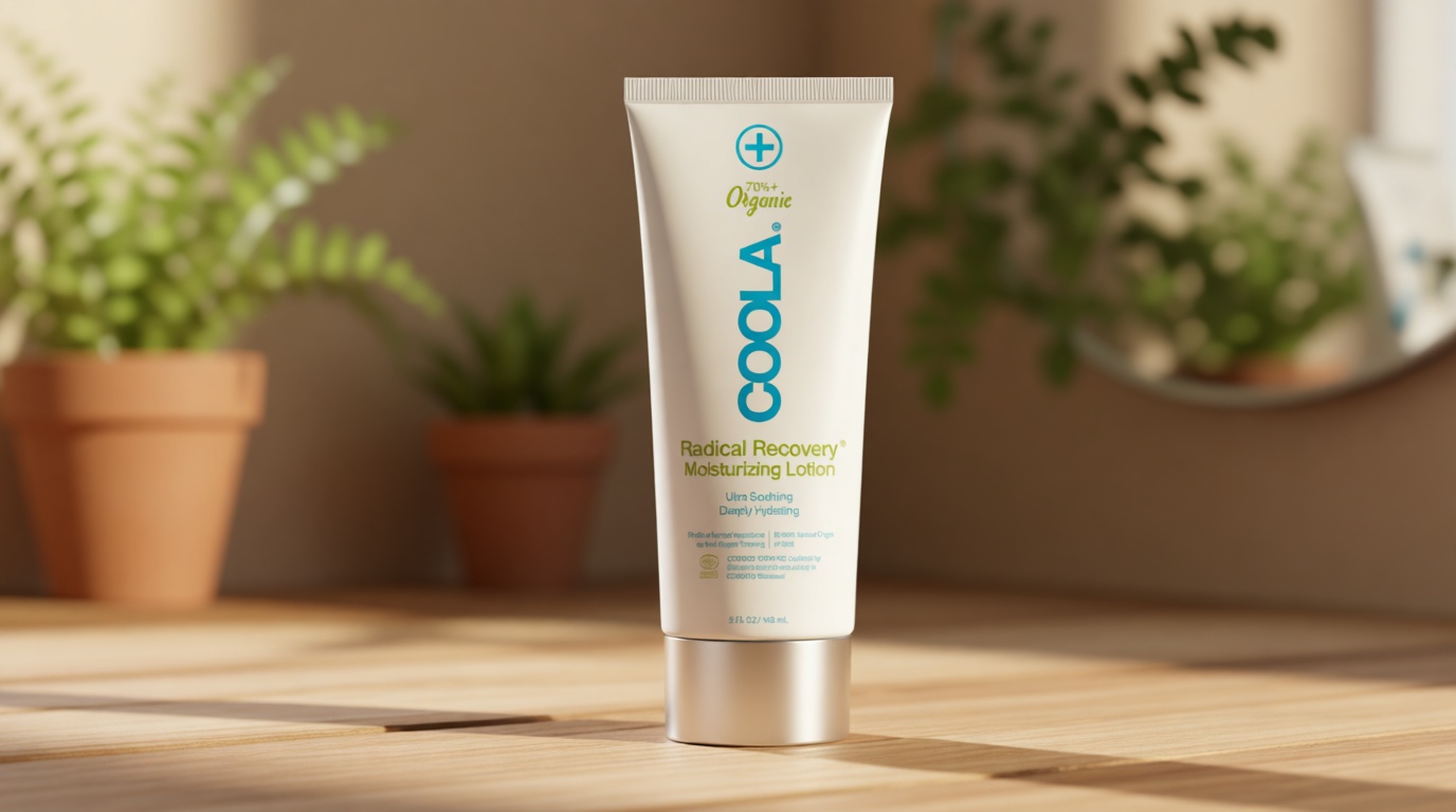 COOLA Organic Radical Recovery After Sun Body Lotion, Includes Aloe Vera, Agave and Lavender Oil for Sunburn Relief, 5 Fl Oz