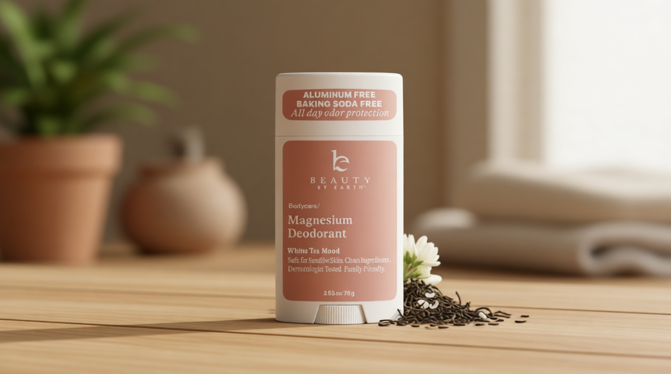 Aluminum Free Deodorant for Women – USA Made Natural Magnesium Deodorant with 55% Organic Ingredients, Baking Soda Free, Long-Lasting All-Day Odor Protection, Non-Irritating for Kids & Sensitive Skin