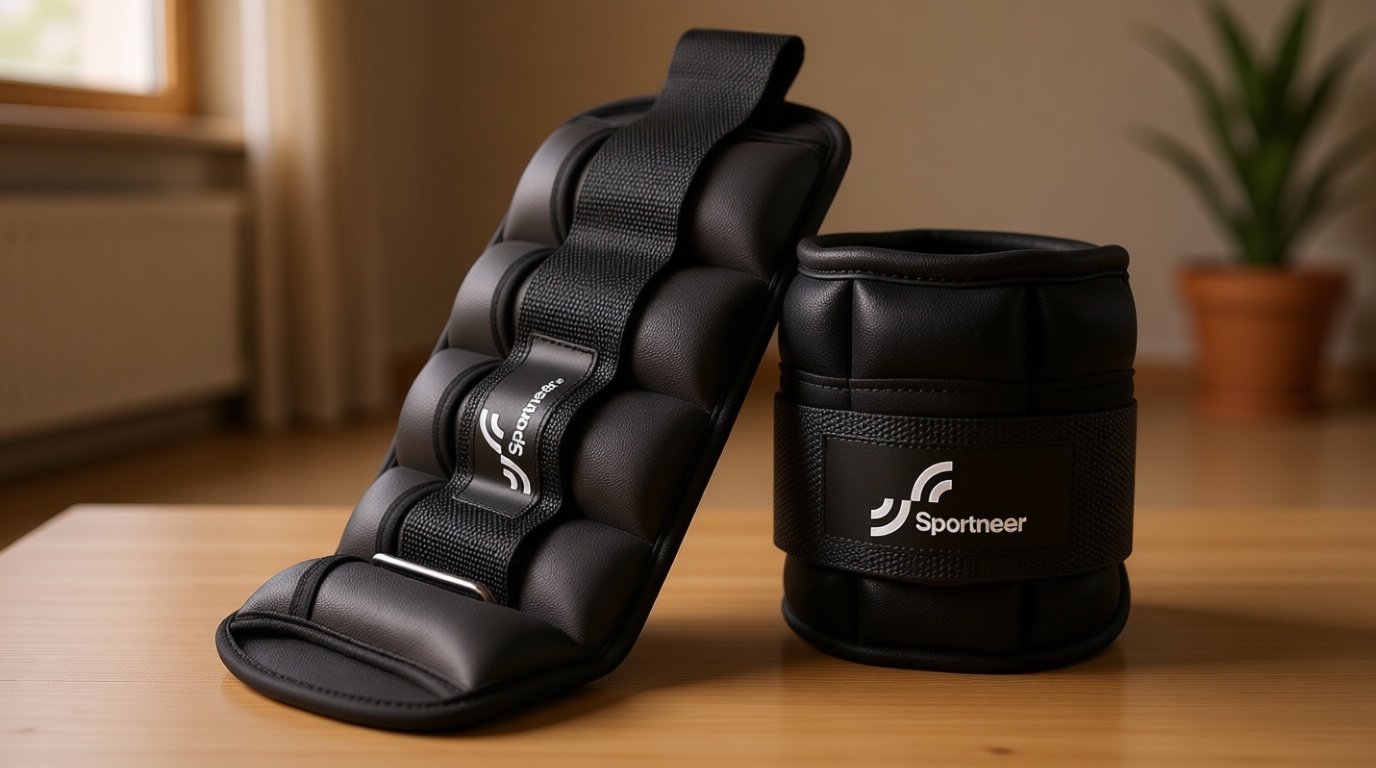 Sportneer Adjustable Ankle Weights for Women and Men 7 lbs/Pair Adjustable Leg Weights with Secure Straps, Strength Training Weighted for Yoga, Walking, Running, Aerobics, Gym, Physical Therapy