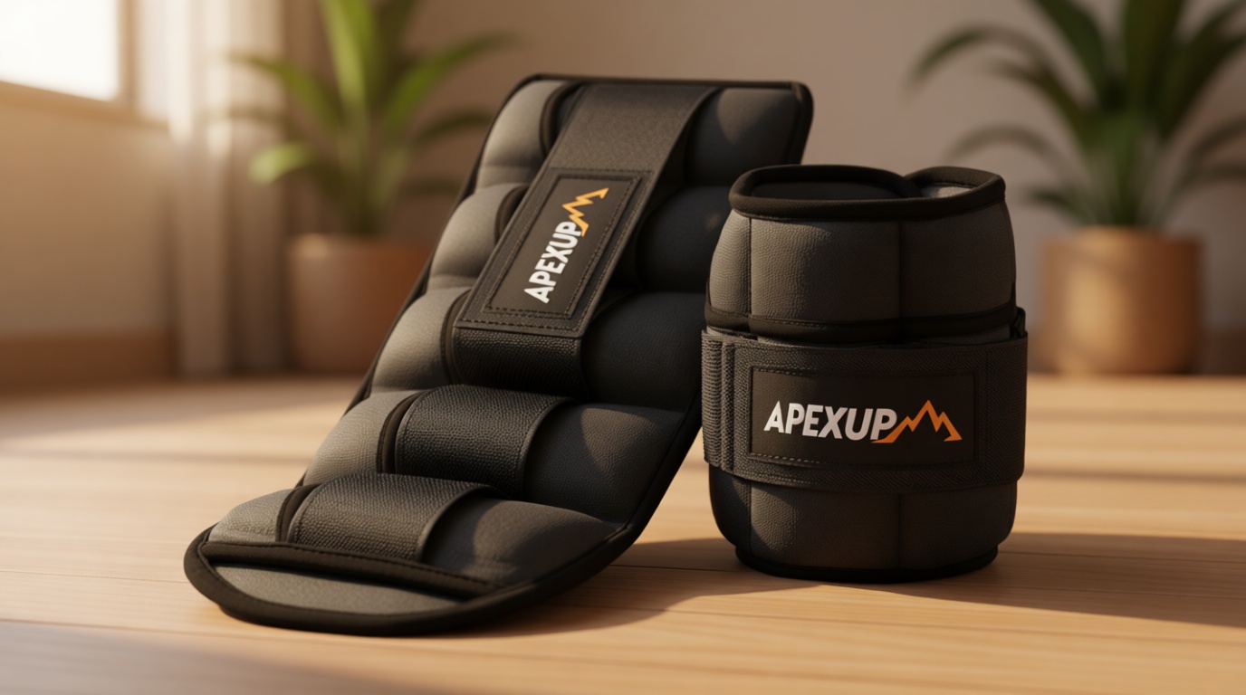 APEXUP 10lbs/Pair Adjustable Ankle Weights for Women and Men, Modularized Leg Weight Straps for Yoga, Walking, Running, Aerobics, Gym, Physical Therapy