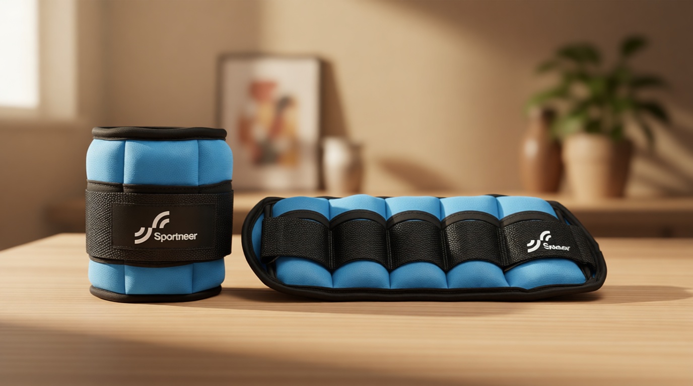 Sportneer Adjustable Ankle Weights Set - 1 Pair (2-10 lbs) Removable Sandbags for Women & Men, Comfortable Neoprene Leg Weights for Walking, Running, Pilates, Yoga, Home Workout & Physical Therapy