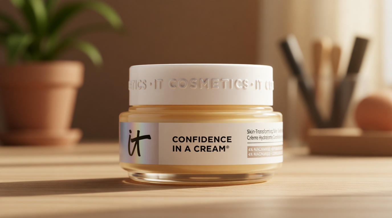 IT Cosmetics Confidence in a Cream - Face Moisturizer, Hydrating & Anti Aging, Visibly Reduces Fine Lines & Wrinkles, 48H Hydration, Repairs Skin Barrier, Squalane, Ceramides, For All Skin Types