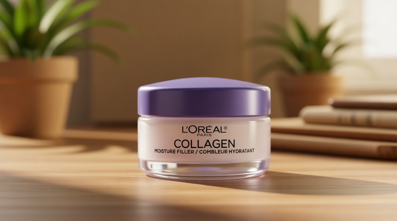 L’Oreal Paris Collagen Daily Face Moisturizer, Anti Aging Face Cream to Reduce Wrinkles and Provide Intense Hydration, 1.7 oz