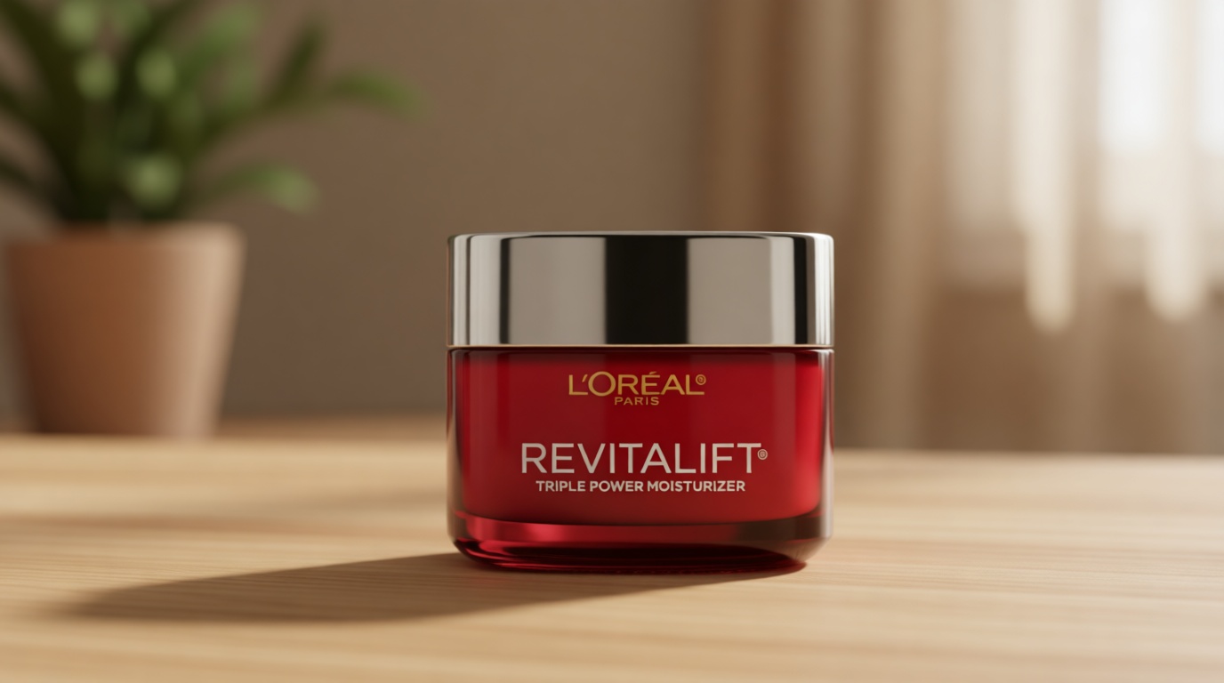L'Oreal Paris Revitalift Triple Power Anti-Aging Face Moisturizer, Pro Retinol, Hyaluronic Acid & Vitamin C to Reduce Wrinkles, Firm & Brighten Skin, 1.7 Oz