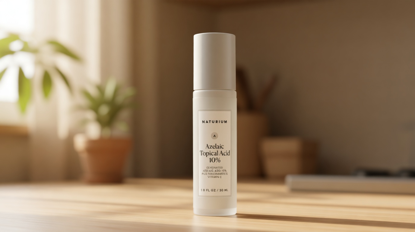 Naturium Azelaic Acid Emulsion 10% Plus Bioactive Complex & Niacinamide, Anti-Aging Skin Care, 1 oz