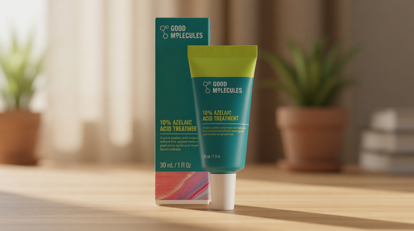 Good Molecules 10% Azelaic Acid Treatment for Face – Soothing Formula for Facial Redness & Uneven Tone – Brightens Dark Spots & Refines Texture – Vegan & Fragrance-Free Skincare (30ml / 1.01 fl oz.)