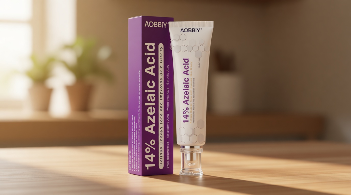 AOBBIY Azelaic Acid Cream for Face: Redness-Soothing Azelaic Acid Facial Cream for Uneven Tone, Blemish-Prone Skin, Pore Care and Skin Clarity Support, 1 oz