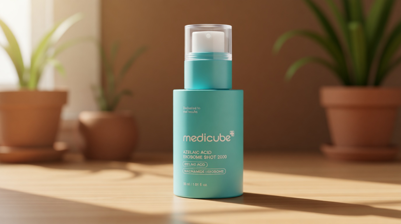 medicube Exosome Shot Azelaic Acid 2,000 PPM Spicule Facial Serum | Calm Redness Due to Dryness | Ideal for Use After Spot Care, Uneven Skin | Azelaic Acid, Niacinamide | Korean Skincare, 1.01 fl.oz