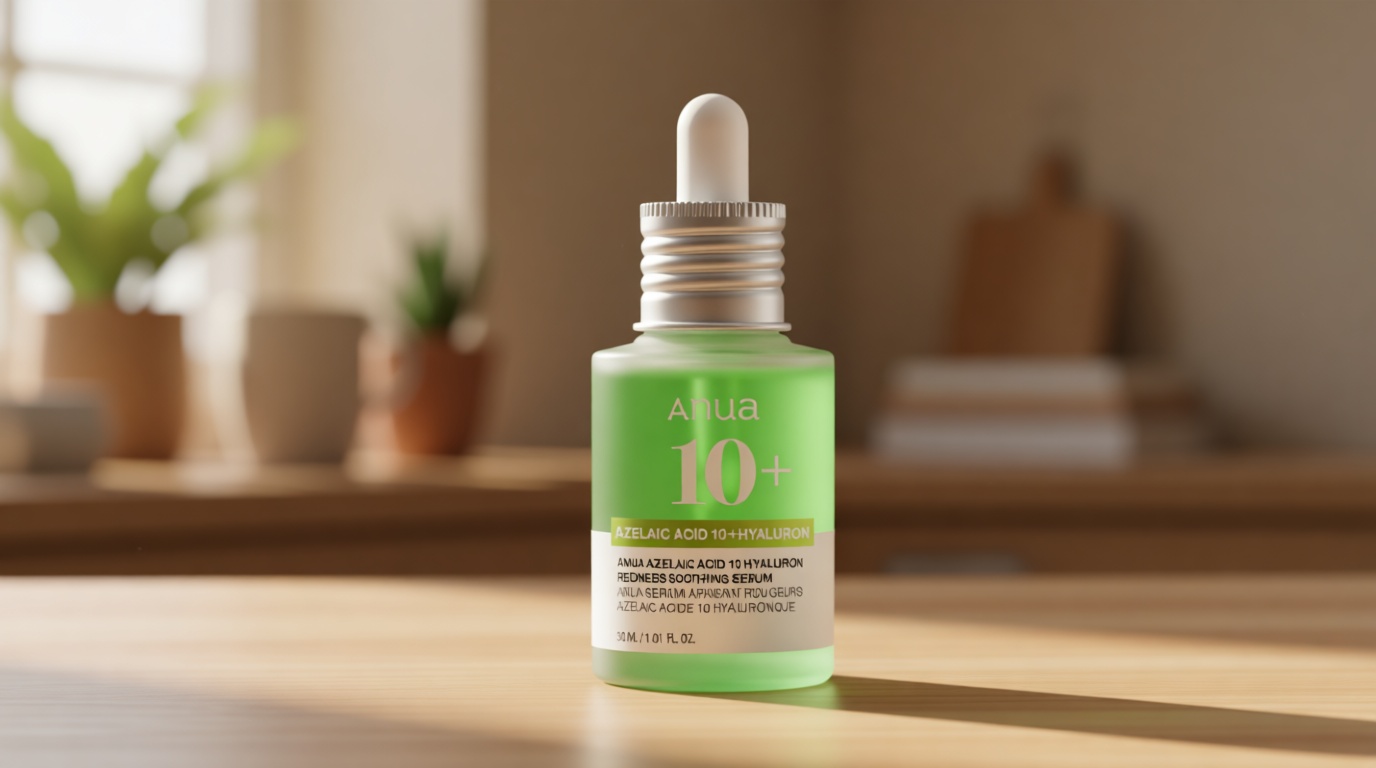 Anua Azelaic Acid 10 Hyaluron Redness Soothing Serum, Facial Serum for Blemish-Prone & Oily-Prone Skin, Lightweight & Hydrating Blemish Care, Hyaluronic Acid, Korean Skincare, 1.01 fl oz.