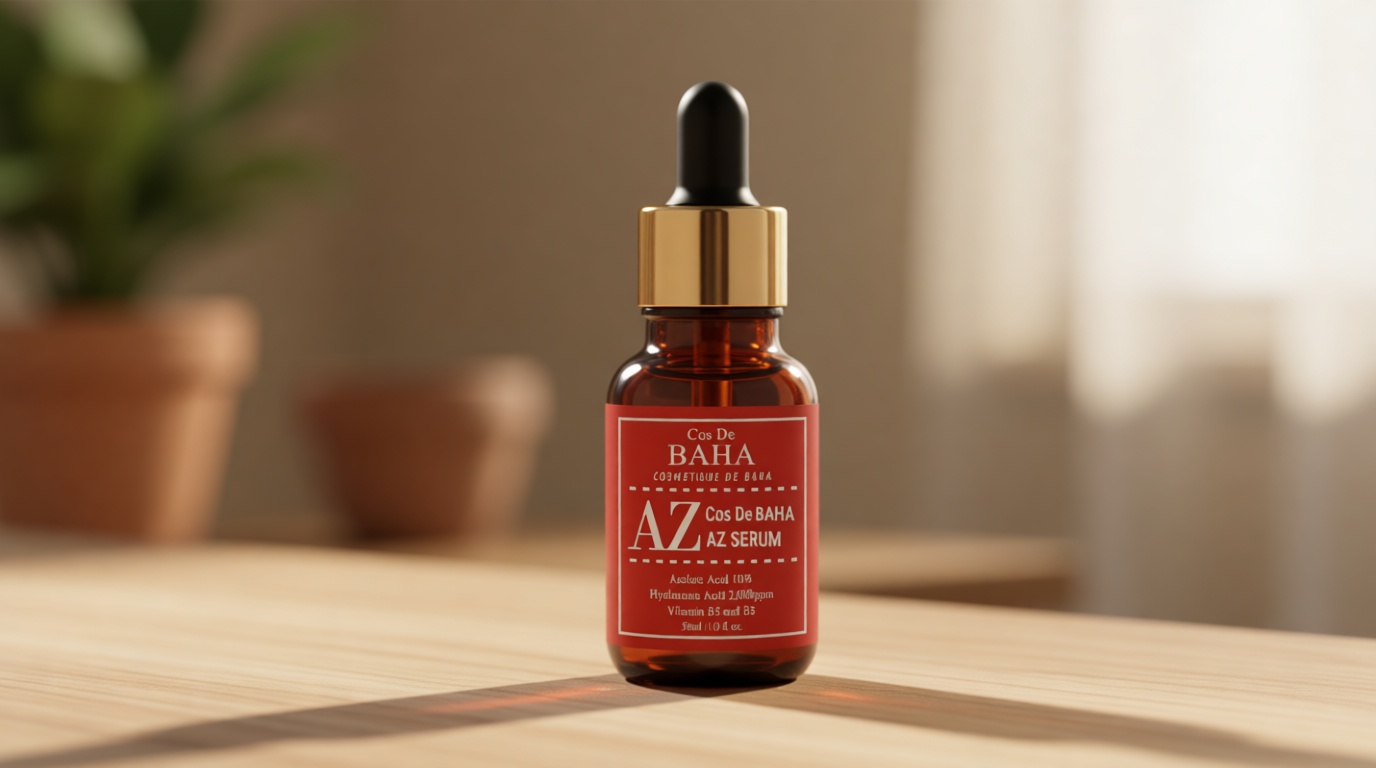 Cos De BAHA Premium Azelaic Acid 10% Serum 1 Fl Oz – Niacinamide & Panthenol Face Serum for Blemish-Prone, Redness-Prone & Oily Skin – Lightweight Aloe-Based Korean Skincare (30 ml)