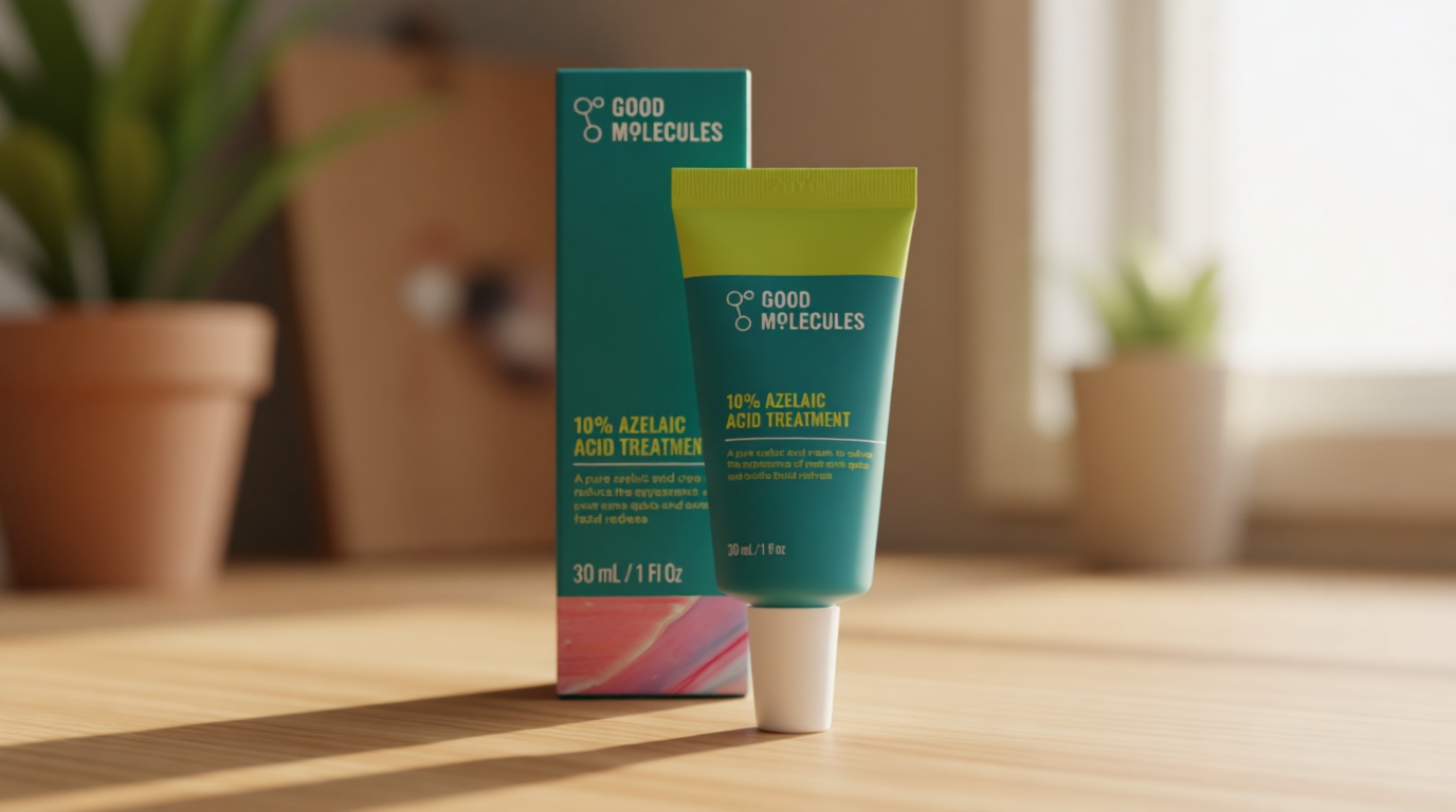 Good Molecules 10% Azelaic Acid Treatment for Face – Soothing Formula for Facial Redness & Uneven Tone – Brightens Dark Spots & Refines Texture – Vegan & Fragrance-Free Skincare (30ml / 1.01 fl oz.)