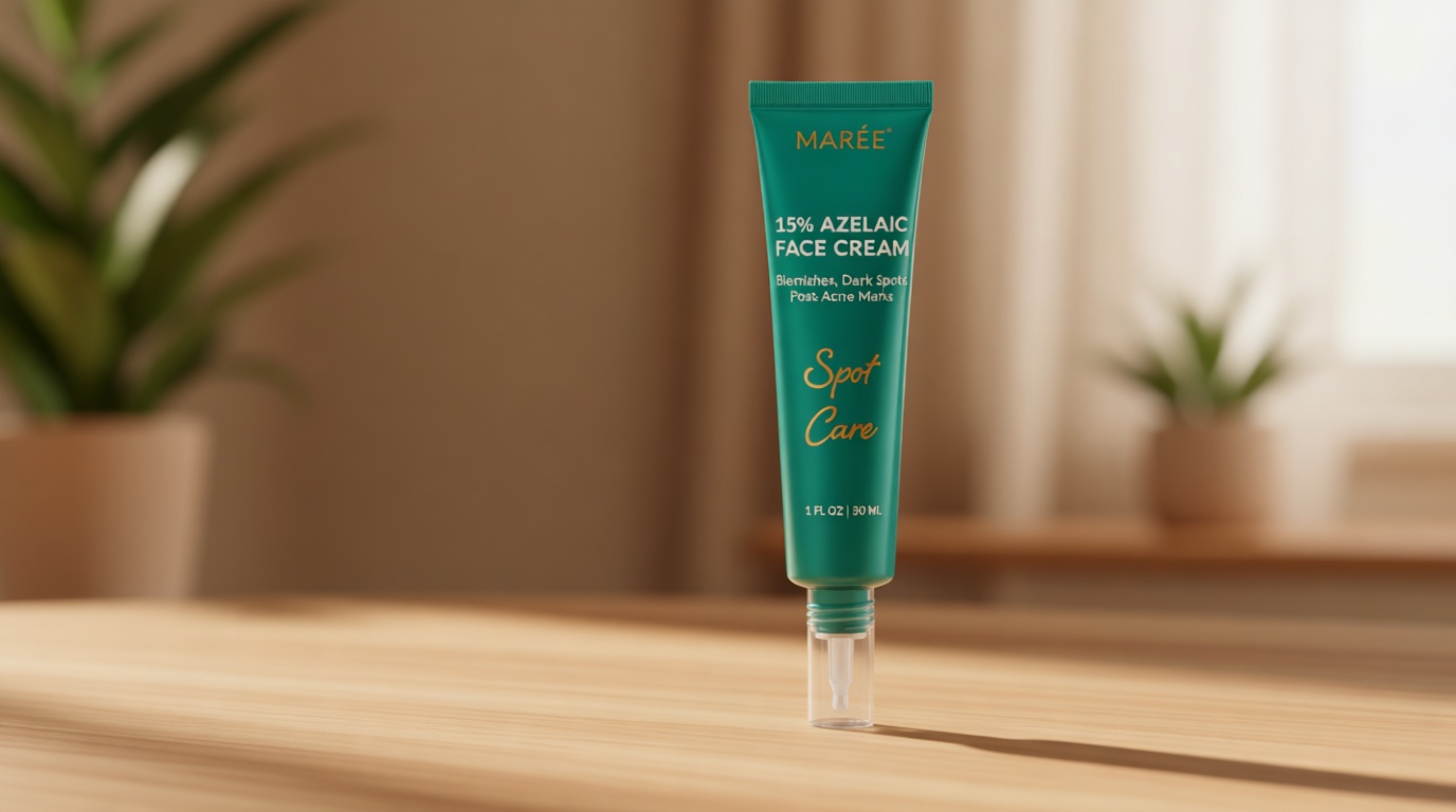 MAREE Azelaic Acid 15% Face Cream – Azelaic Acid Treatment with Niacinamide & Salicylic Acid – Dark Spot Corrector for Face, Redness Relief, Smooth Even Skin Tone – Acido Azelaico for Acne Prone Skin