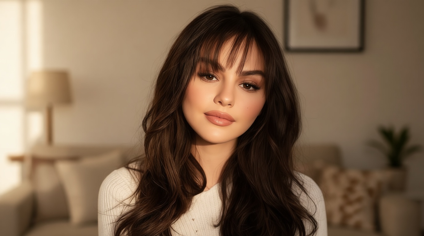 BOGSEA Clip in Bangs Real Human Hair Bangs Hair Clip Fringe with Temples Hairpieces for Women Natural Looking Fake Bangs for Daily Wear (Wispy Bangs, Dark Brown)