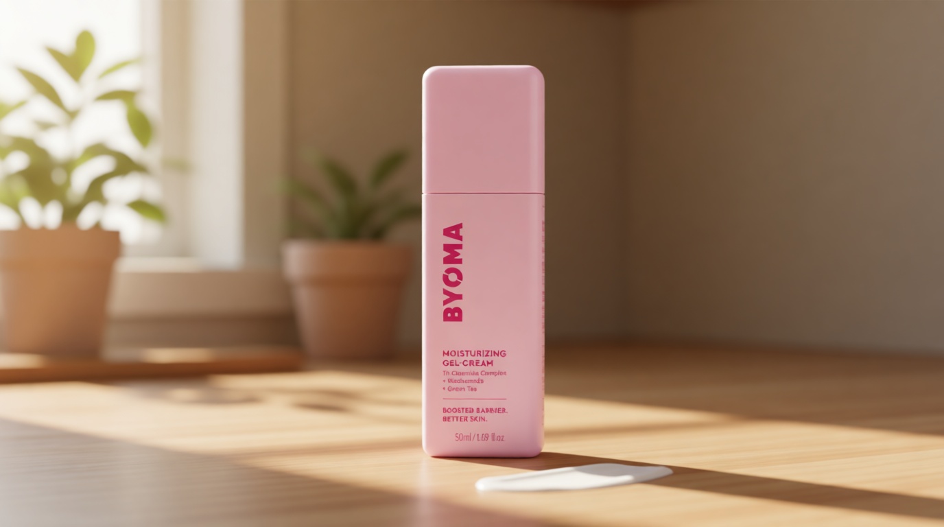 BYOMA Moisturizing Gel Cream - Barrier Repair Cream/Gel Face Lotion with Niacinamide and Green Tea - Ceramide Face Moisturizer for Dry Skin - Alcohol Free, Oil Free Face Moisturizer - 1.69 fl. oz