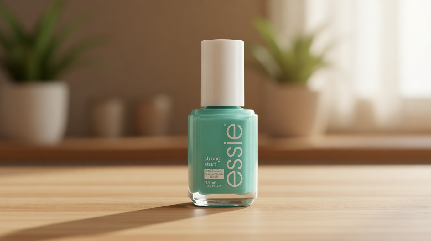 essie Nail Care, 8-Free Vegan, Strong Start Base Coat, strengthening nail polish, 0.46 fl oz