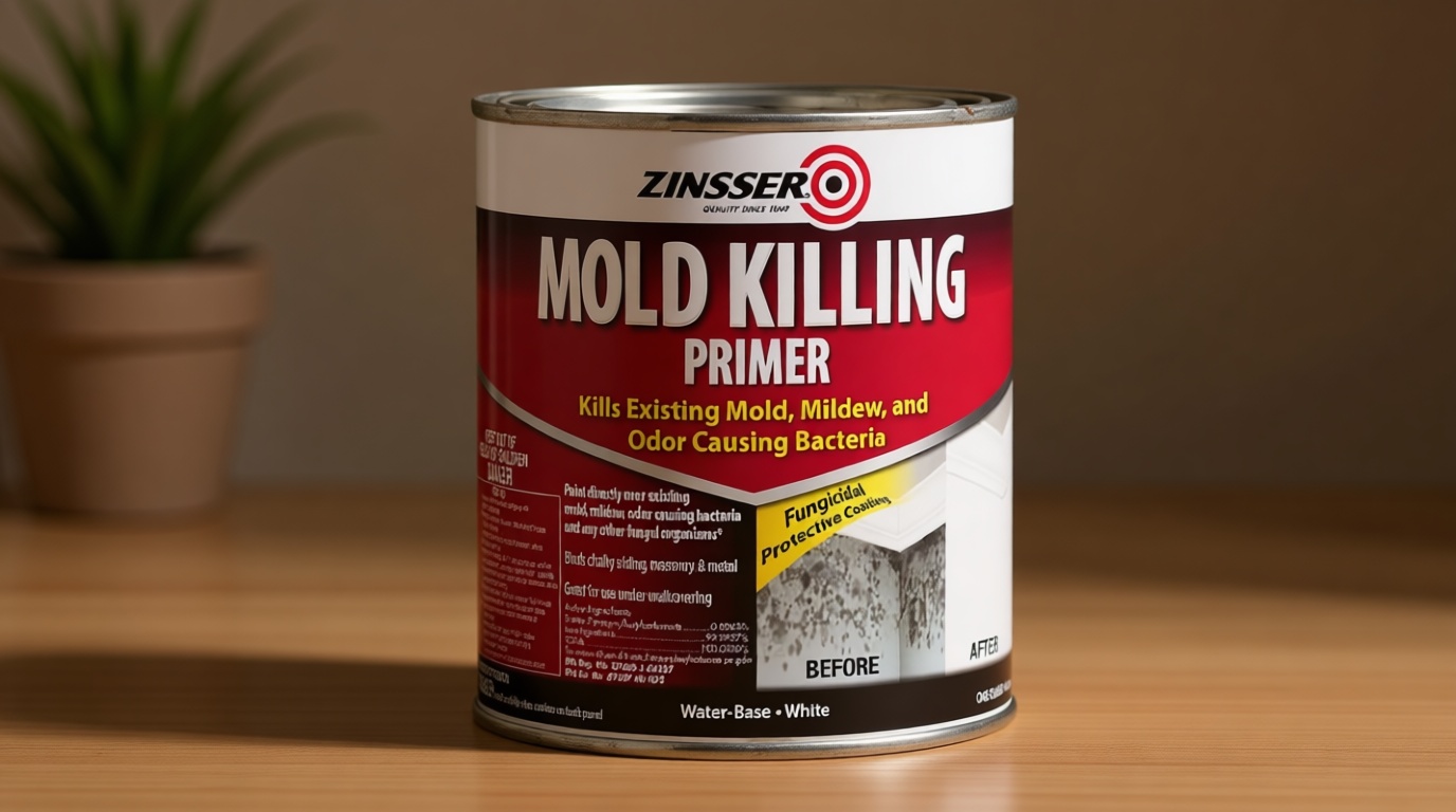 qt Zinsser 276087 White Zinsser, Mold Killing Primer Water-Based Mold Killing Primer