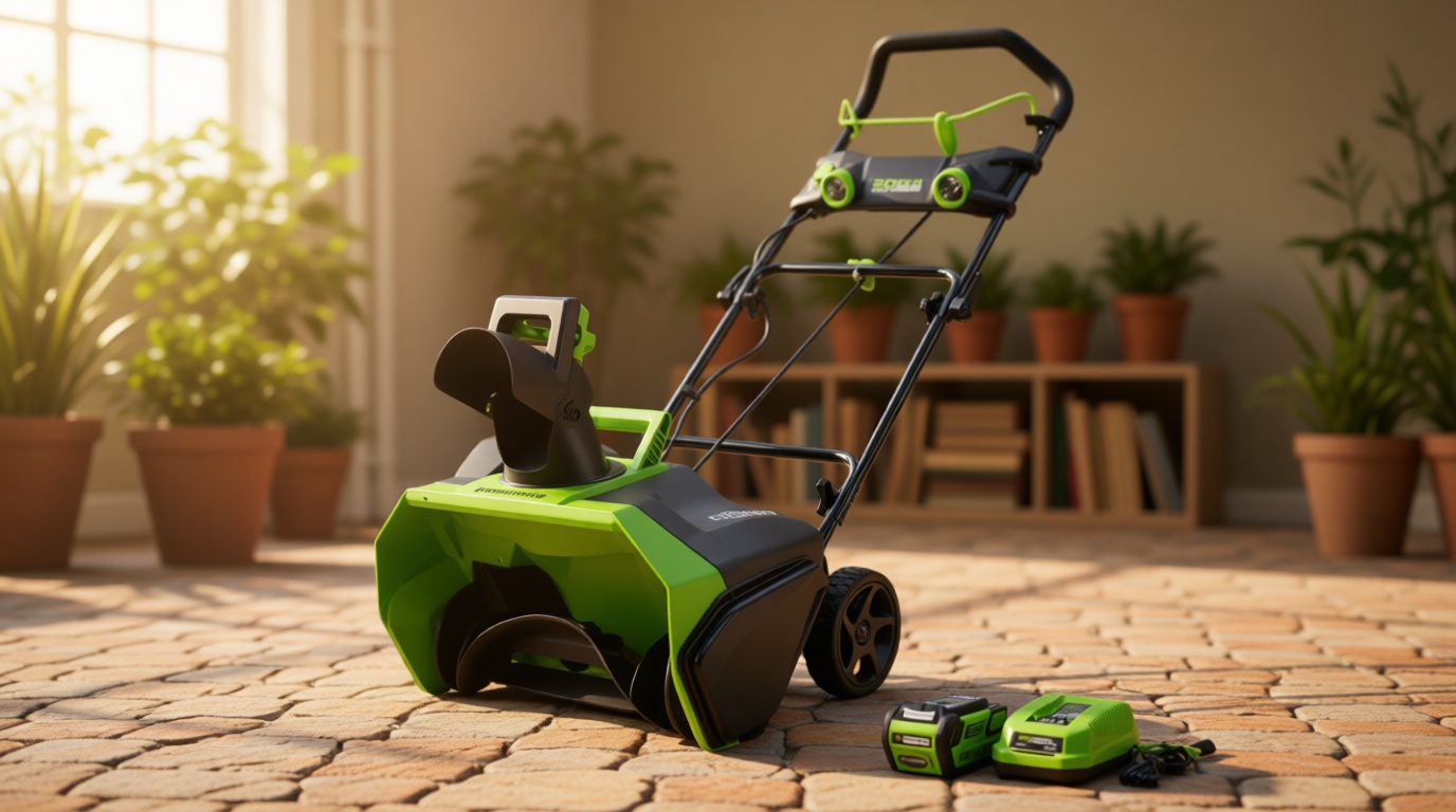 Greenworks 40V (75+ Compatible Tools) 20” Brushless Cordless Snow Blower, 4.0Ah Battery and Charger Included