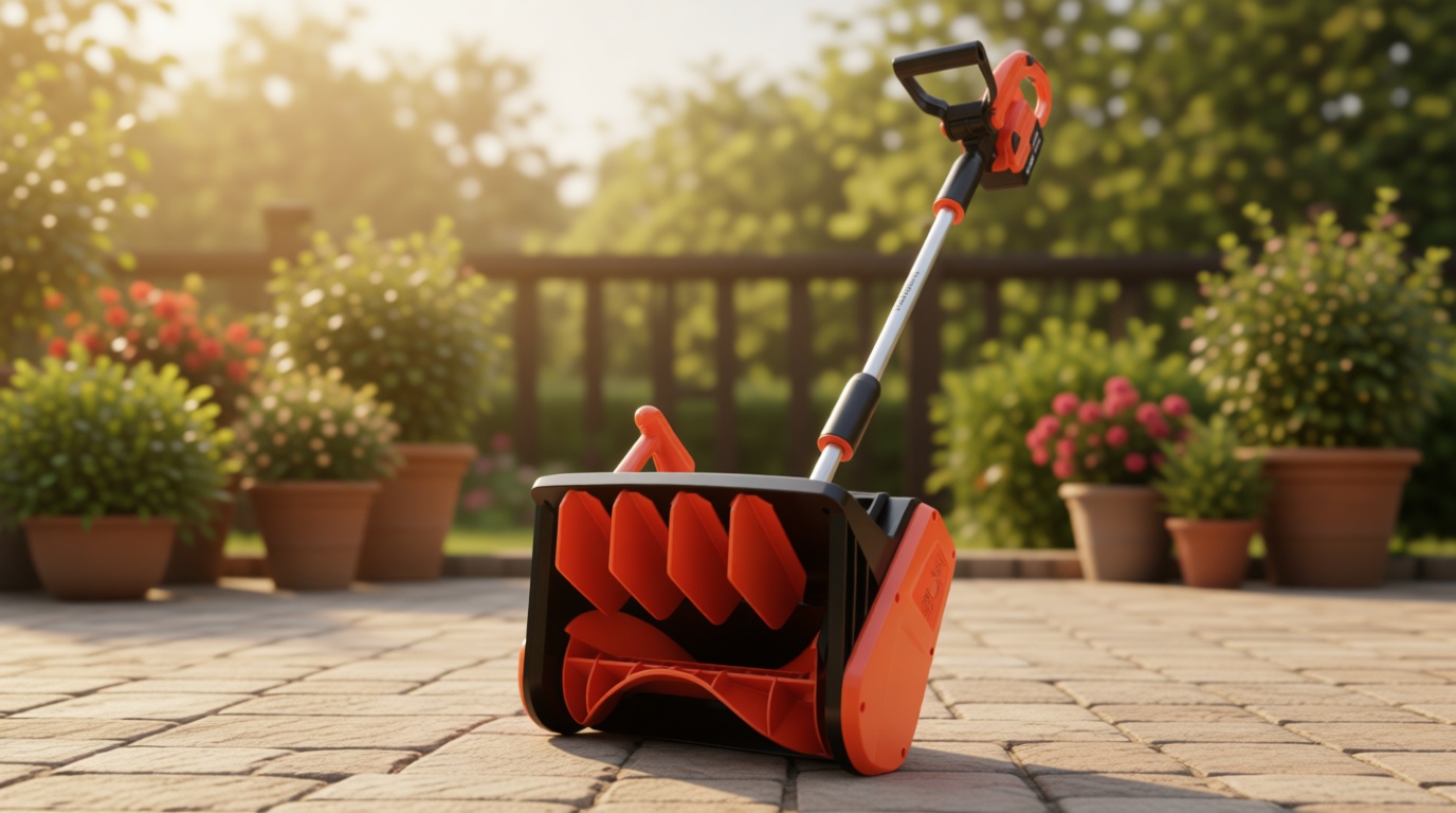 VOLTASK Cordless Snow Shovel, 24V | 13-Inch | 4-Ah Cordless Snow Blower, Battery Snow Blower with Directional Plate & Adjustable Front Handle (4-Ah Battery & Quick Charger Included) ISCC PLUS