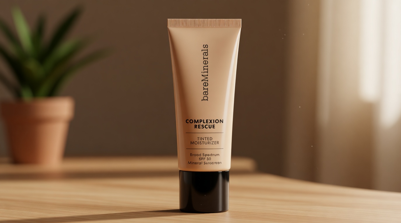 bareMinerals Complexion Rescue Tinted Moisturizer with SPF 30, Hydrating Tinted Mineral Sunscreen with Hyaluronic Acid, Sheer-to-Light Coverage, Multi-tasking, Skincare Infused Makeup