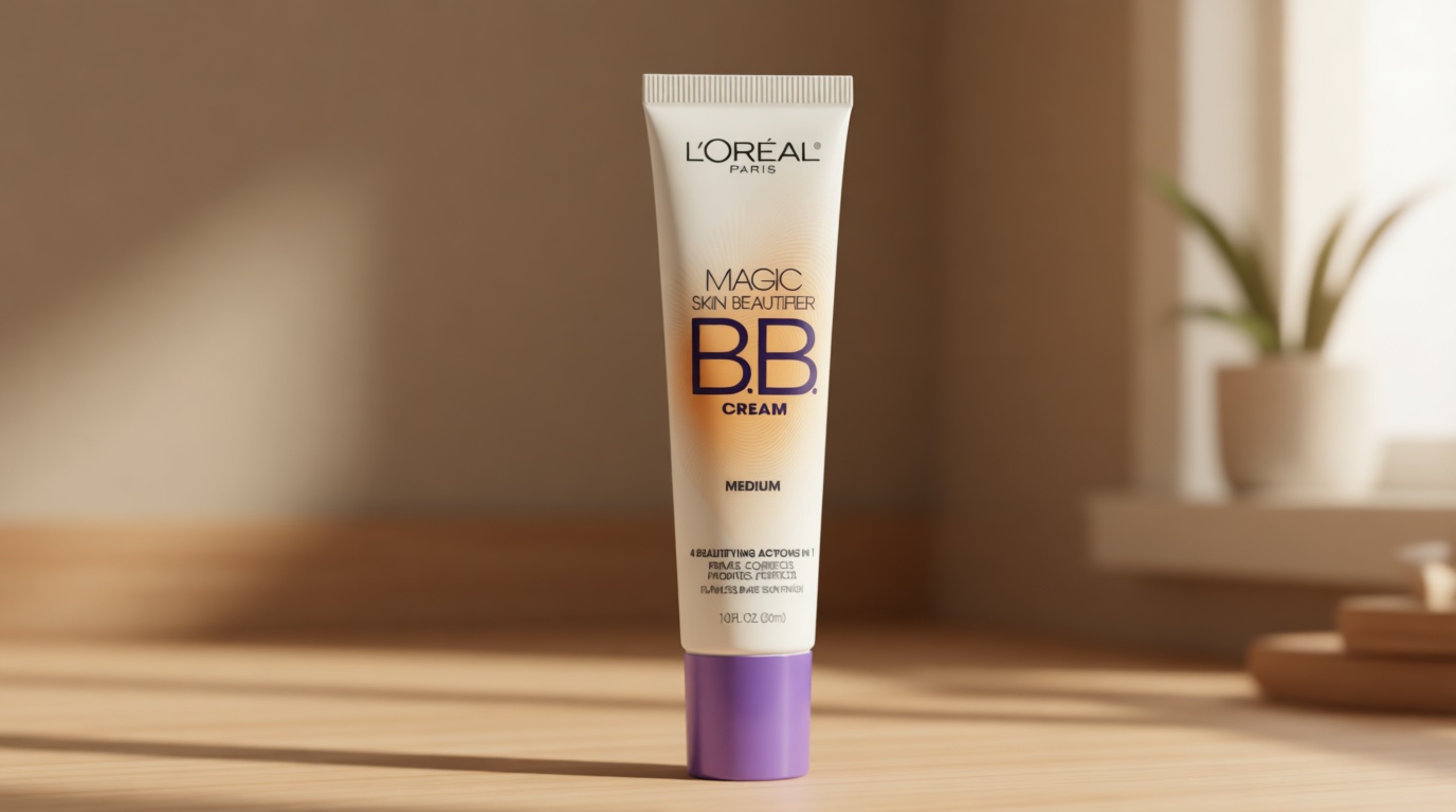 L'Oréal Paris Makeup Magic Skin Beautifier BB Cream Tinted Moisturizer, Medium, 1 fl oz, 1 Count