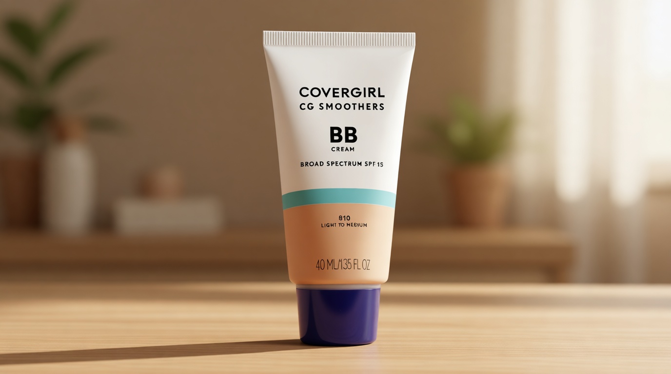 COVERGIRL Smoothers Lightweight BB Cream, 1 Tube (1.35 Ounce), Light to Medium 810 Skin Tones, Hydrating BB Cream with SPF 21 Sun Protection (Packaging May Vary)