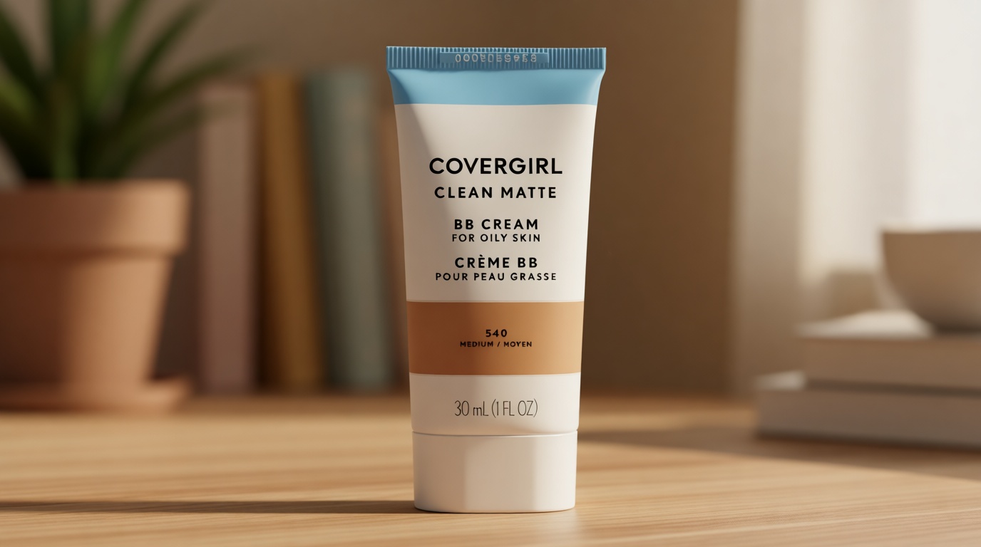 COVERGIRL - Clean Matte BB Cream, Oil-Free, Long-Lasting, Sensitive Skin, Lightweight, 100% Cruelty-Free