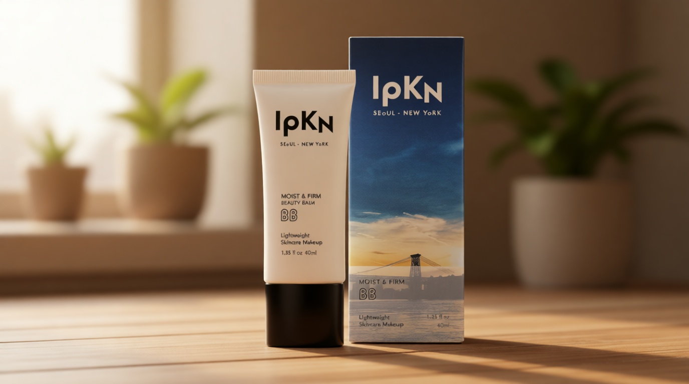 IPKN Moist & Firm BB Cream Light/Medium 40ml(1.35 fl.oz.) | Moisturizing, Buildable Coverage, Lightweight Foundation for All Skin Types, Flawless Natural Finish