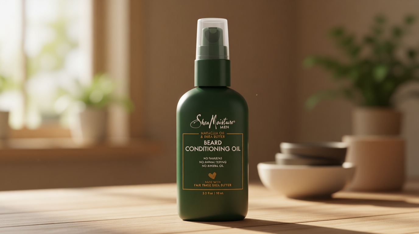 SheaMoisture Beard Conditioning Oil for a Full Beard Maracuja Oil and Shea Butter to Moisturize and Soften 3.2 oz