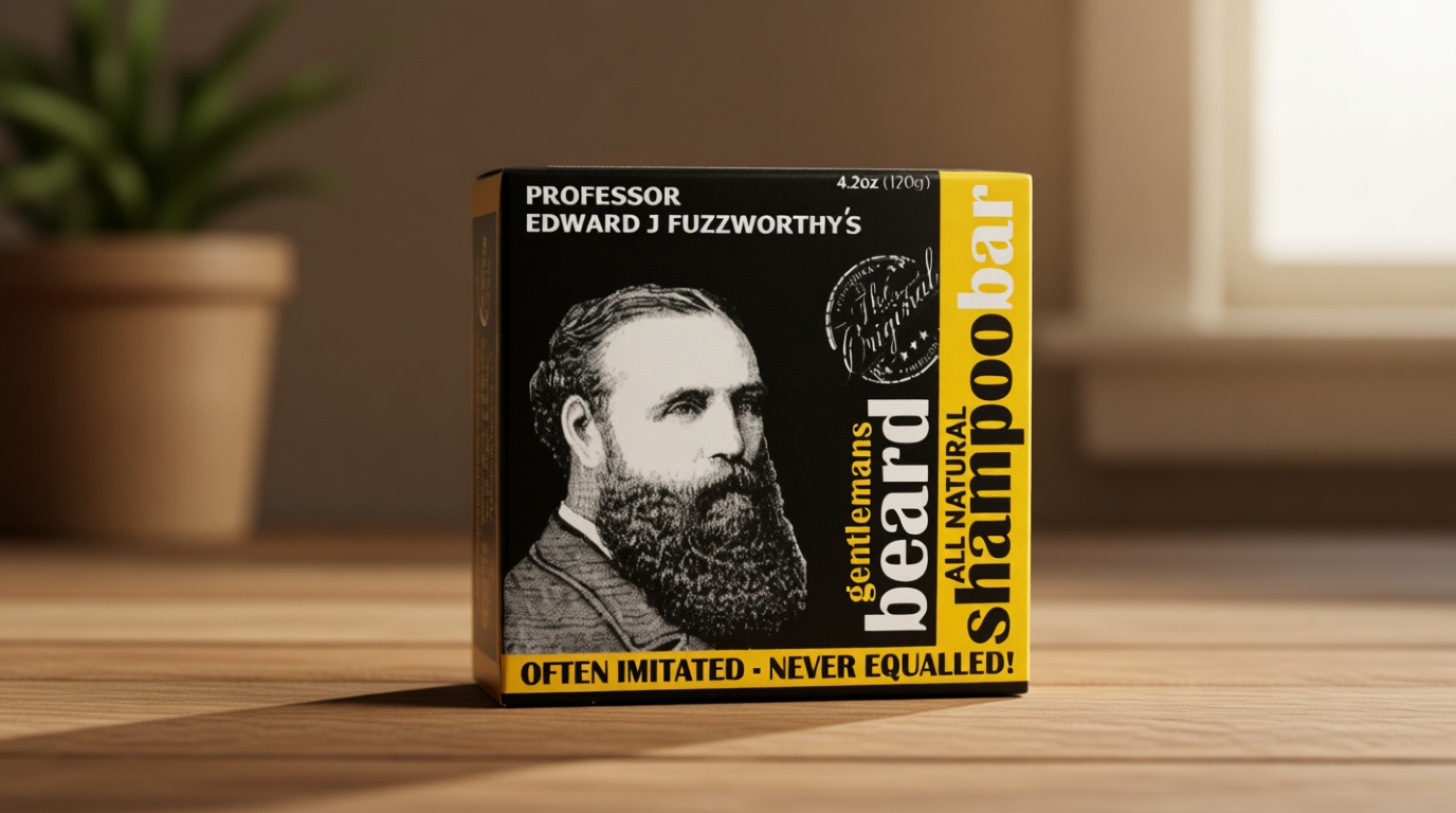 Professor Fuzzworthy's Beard SHAMPOO with All Natural Oils From Tasmania Australia - 120gm