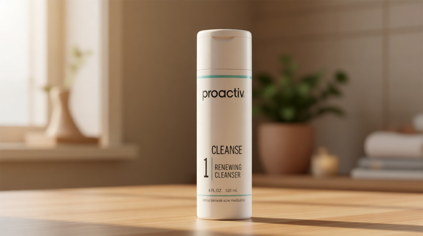 Proactiv Acne Cleanser - Benzoyl Peroxide Face Wash and Acne Treatment - Daily Facial Cleanser and Hyularonic Acid Moisturizer with Exfoliating Beads - 90 Day Supply, 6 Fl Oz