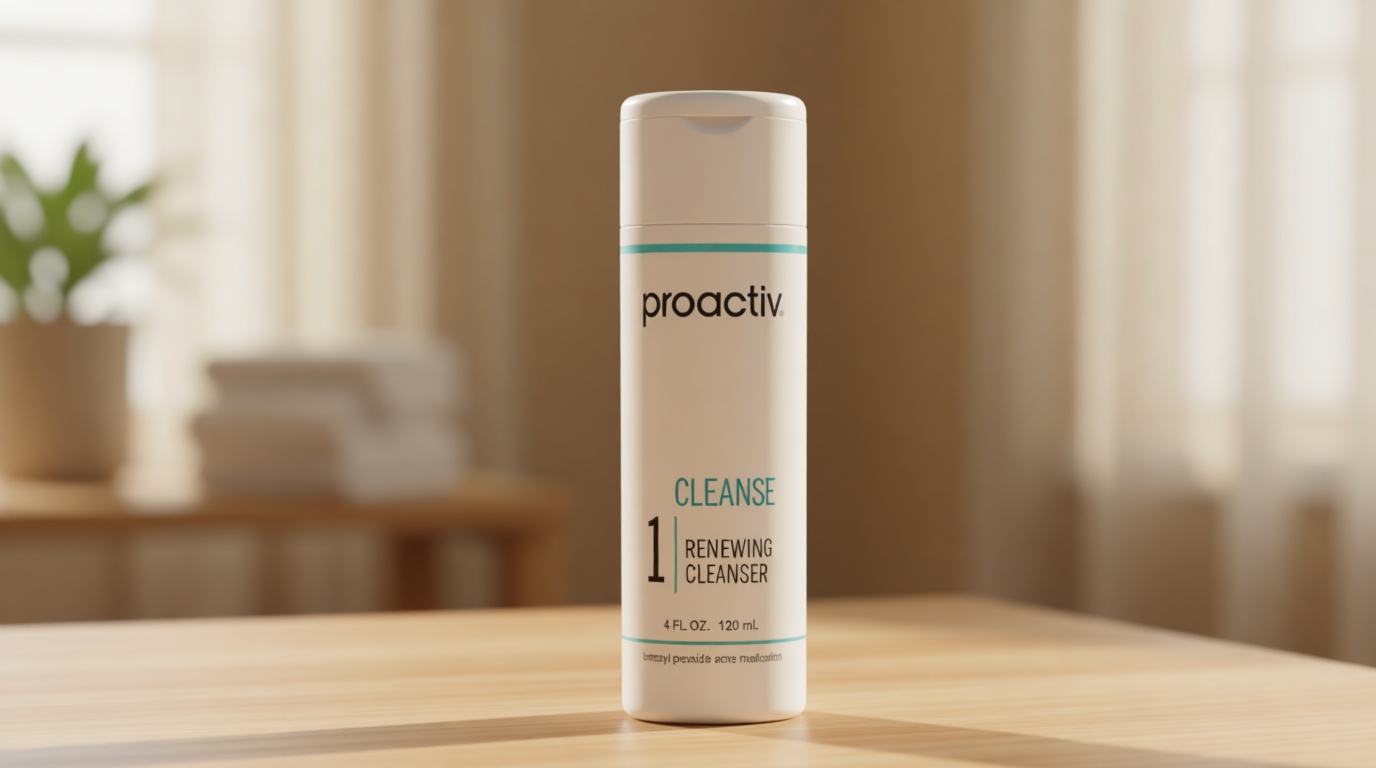 Proactiv Acne Cleanser - Benzoyl Peroxide Face Wash and Acne Treatment - Daily Facial Cleanser and Hyularonic Acid Moisturizer with Exfoliating Beads - 60 Day Supply, 4 Fl Oz