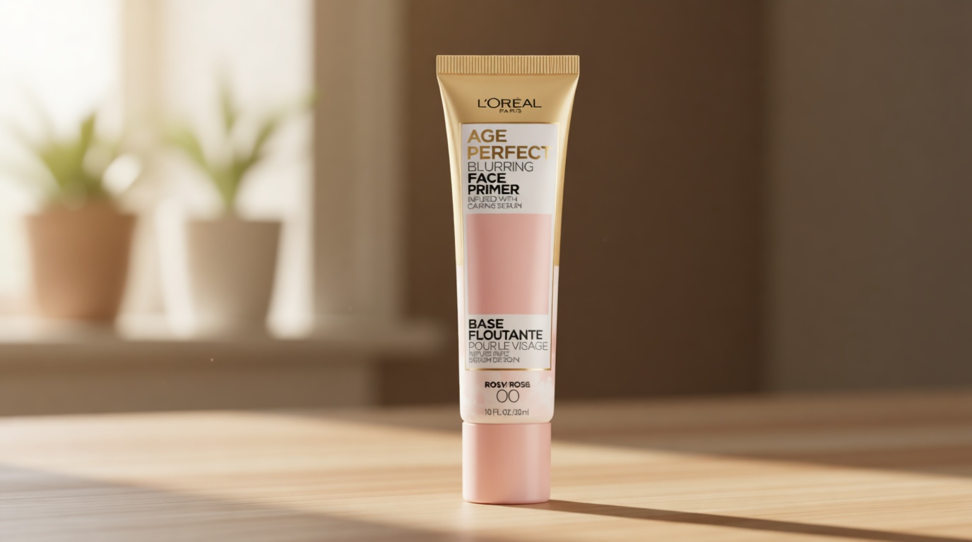 L'oreal Paris Age Perfect Face Blurring Primer Infused with Caring Serum Smoothes Liners and Pores