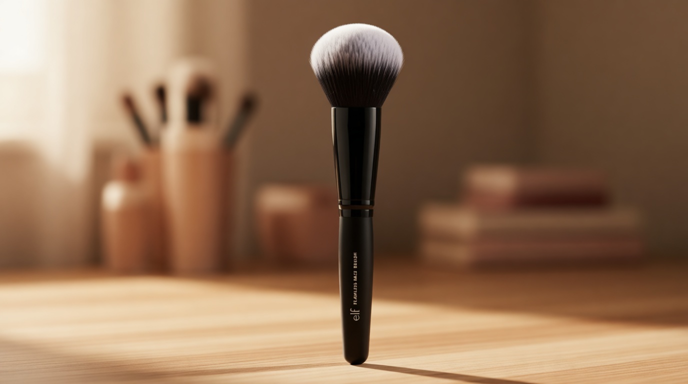 e.l.f. Flawless Face Brush, Synthetic Makeup Brush For Contour & Definition, Great For Powder, Blush & Bronzer, Vegan & Cruelty-Free