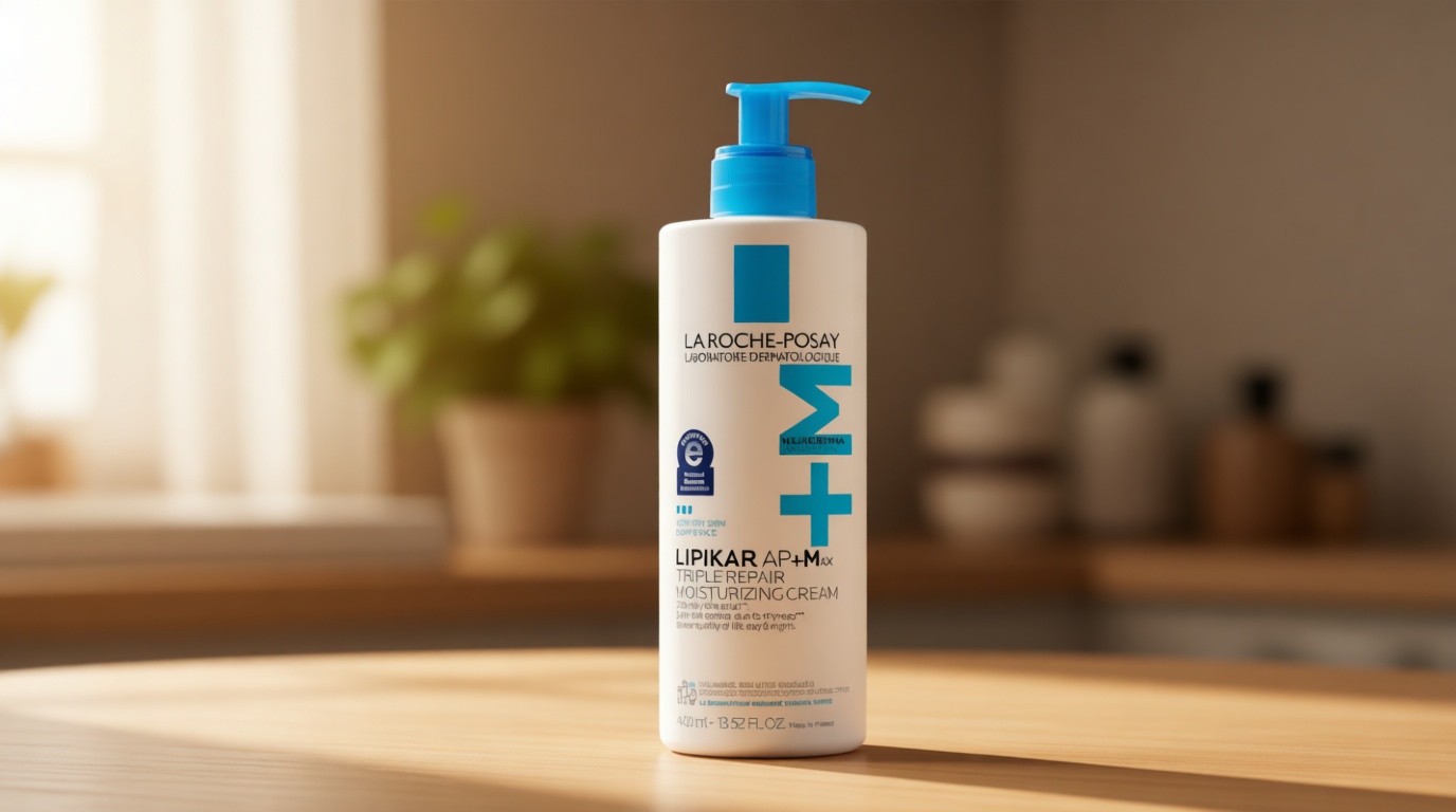 La Roche-Posay Lipikar AP+MAX Triple Repair Moisturizing Body Cream | Face & Body Lotion for Dry Skin with Shea Butter & Niacinamide | Gentle Moisturizer for Very Dry, Rough & Sensitive Skin
