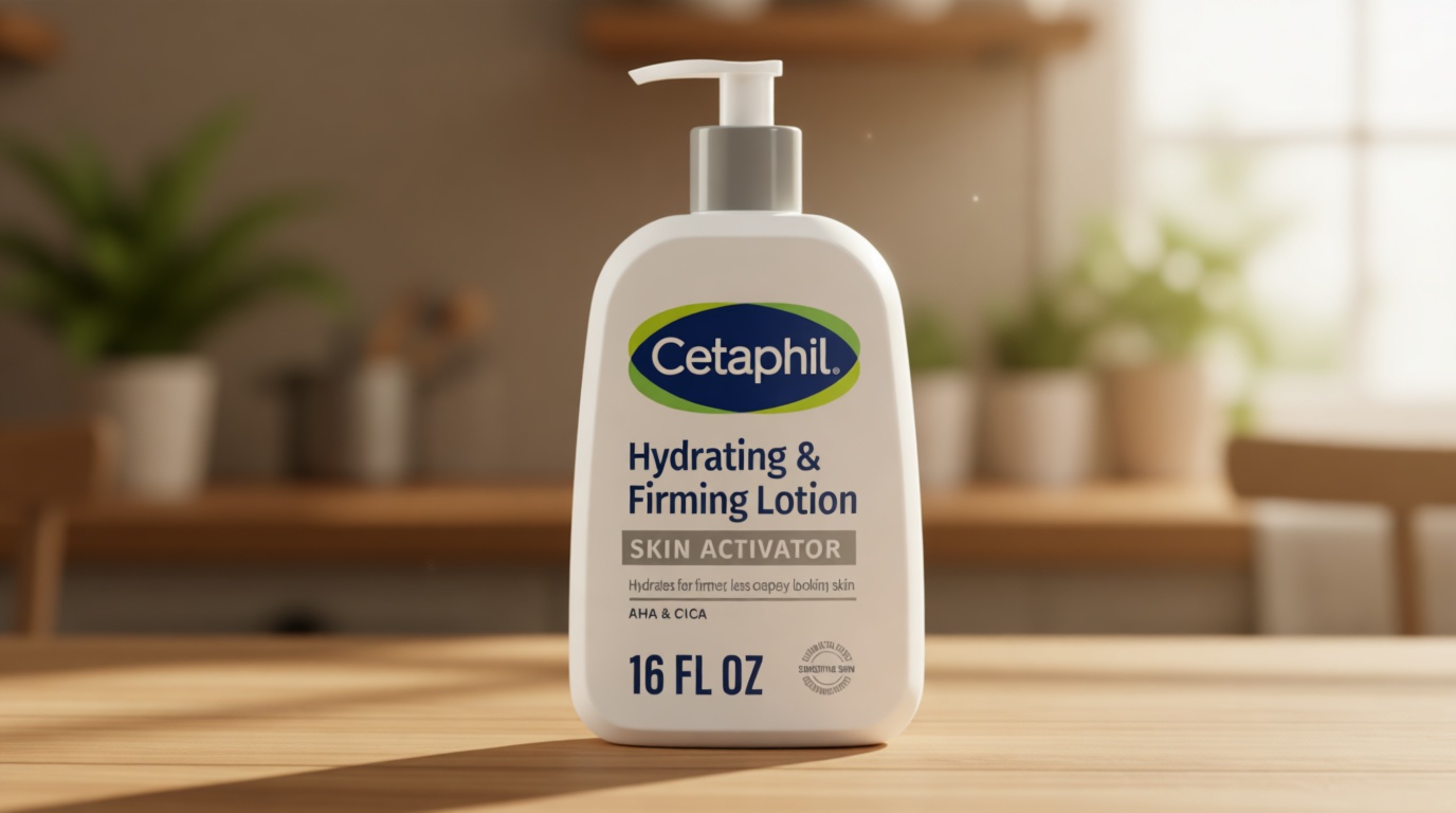 Cetaphil Skin Activator Hydrating & Firming Body Lotion 16oz, Mandelic Acid (AHA) and Centella Asiatica (CICA) Body Moisturizer, Hydrates and Firms Aging Skin, Anti-Aging Body Skincare