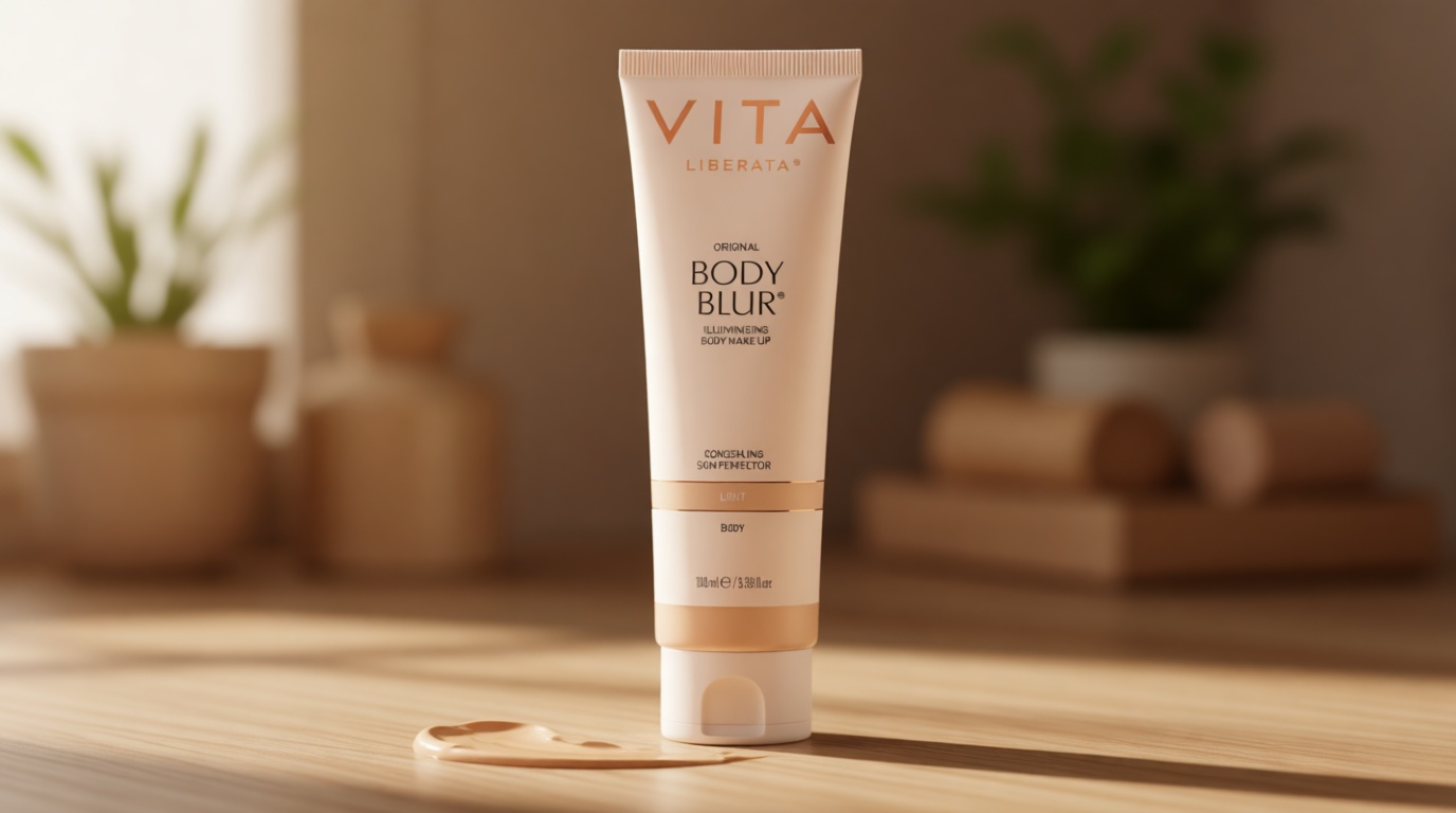 Vita Liberata Body Blur, Leg and Body Makeup. Skin Perfecting Body Foundation for Flawless Bronze, Easy Application, Radiant Glow, Evens Skin Tone, New Packaging