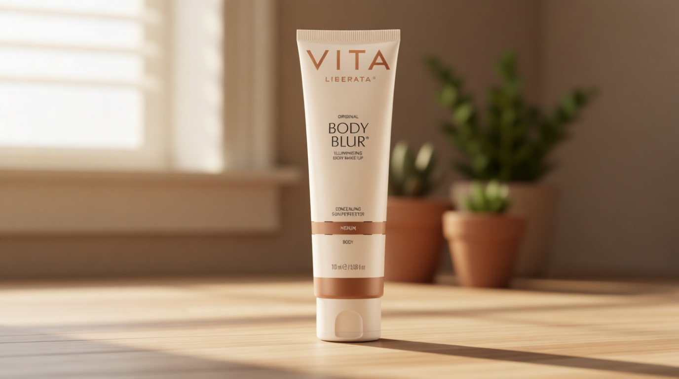 Vita Liberata Body Blur, Leg and Body Makeup. Skin Perfecting Body Foundation for Flawless Bronze, Easy Application, Radiant Glow, Evens Skin Tone, New Packaging
