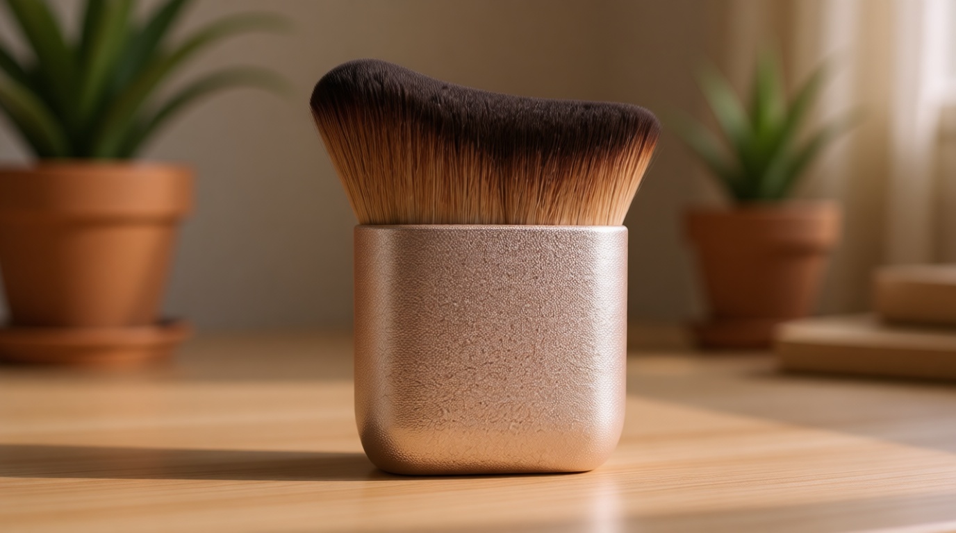 Self Tanner Brush GOERTI Body Makeup Brush for Flawless Leg Makeup, Kabuki Foundation Makeup Brush for Face & Body, Full Coverage Tanning Blend Applicator for Self Tanner, Bronzer & Lotion Tan Mousse