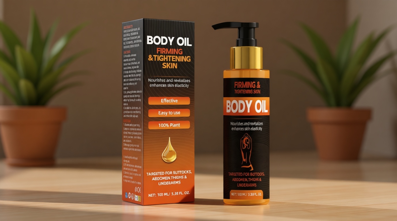 Bellisinno Body Firming Oil 3.38 FL OZ, After Shower Body Oils for Women, Skin Tightening and Hydrating Treatment for Arms, Legs, Stomach and Full Body, Deep Moisturizing Body Care That Plumps