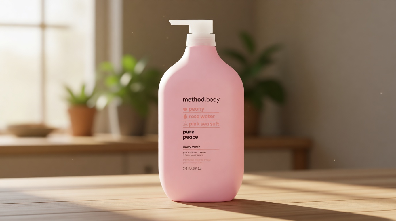 Method Body Wash, Pure Peace, Paraben and Phthalate Free, 28 oz (Pack of 1) ECOLOGO