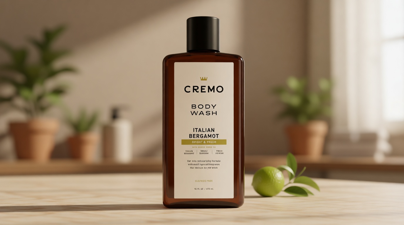 Cremo Body Wash for Men, Rich-Lathering Italian Bergamot, 16 Fl Oz
