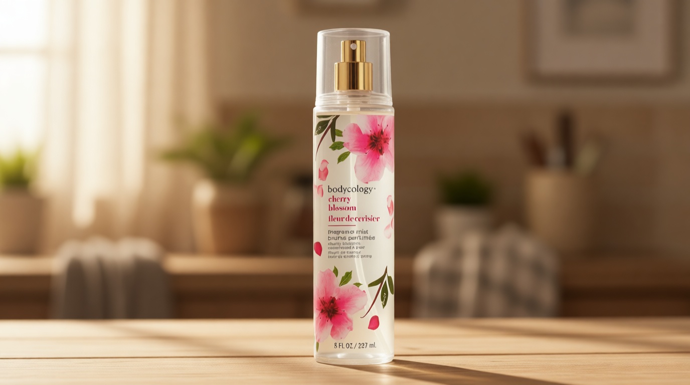 Bodycology Long-Lasting Fragrance Body Mist, Cherry Blossom, 8 fl oz