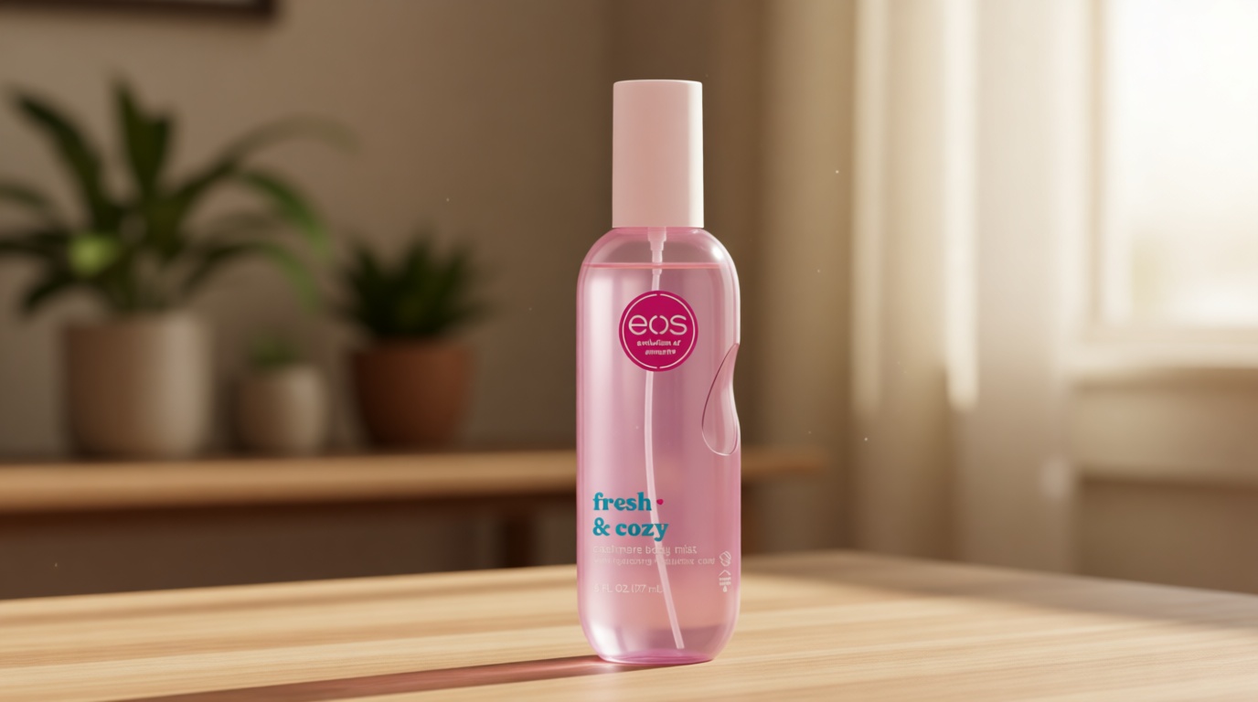 eos Cashmere Body Mist, Fresh & Cozy, Body Spray for Women, Hair Mist, Moisturizing, Hyaluronic Acid, Glycerin, Vegan, Cruelty-free, 6 fl oz