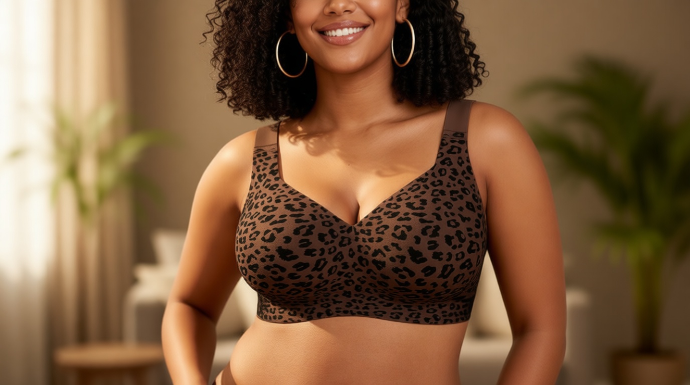 OEAK Womens Wireless Jelly Bra Plus Size Supportive Seamless Bras Full Coverage Push Up Comfortable No Underwire Tshirt Bras