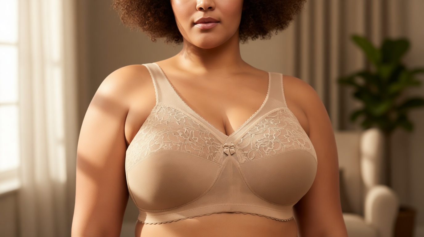 Glamorise Full Figure Plus Size MagicLift Original Support Bra Wirefree #1000