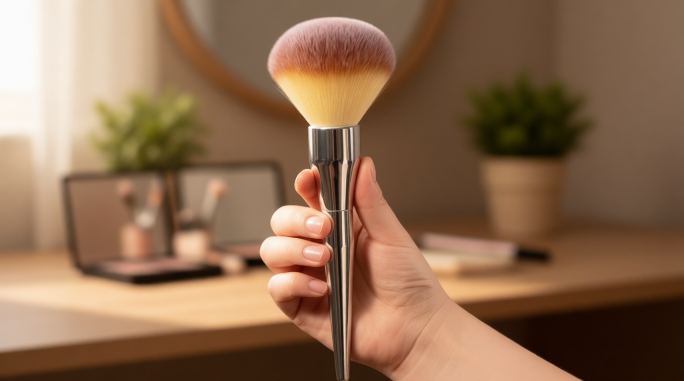 Foundation Brush,Daubigny Large Powder Brush Flat Arched Premium Durable Kabuki Makeup Brush Perfect For Blending Liquid,Cream and Flawless Powder,Buffing, Blending,Concealer …